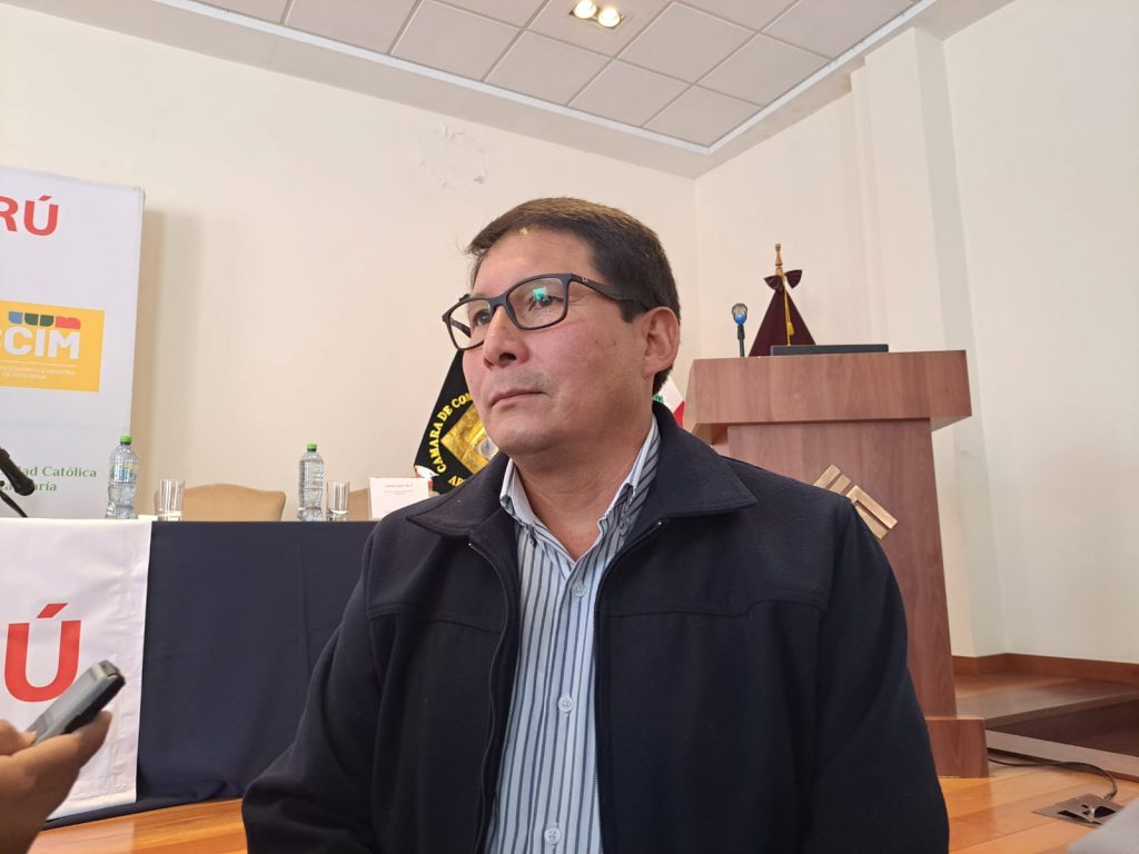 John Santos Chuchón, presidente de la Cámara de Comercio de Cusco. Foto: HBA Noticias